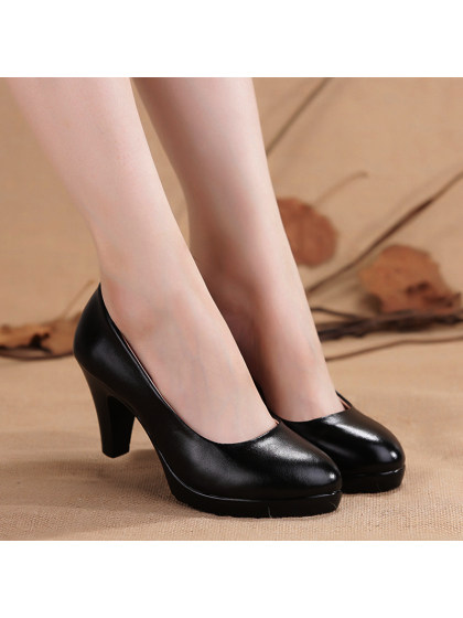 Women's black professional high heels