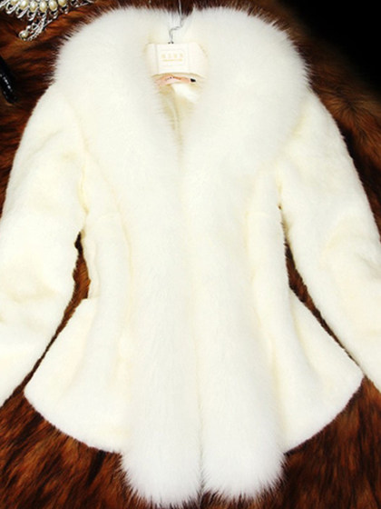 Faux Fur Collar Coat