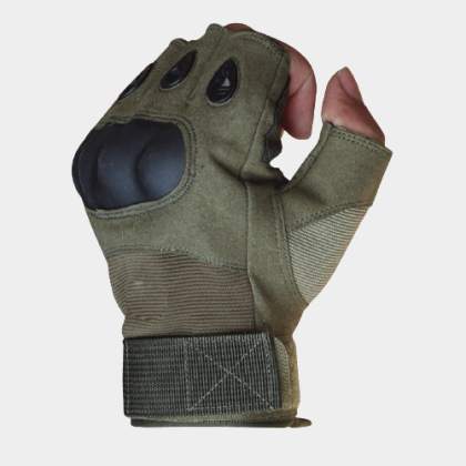 guantes de medio dedo para hombre táctico anti-corte deportes al aire libre t